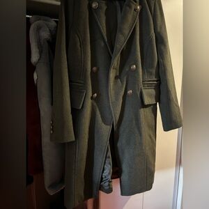 Forever 21 green pea coat